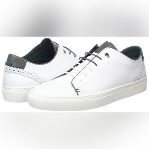 Men’s TED BAKER Kiing white leather trainers- Size 6